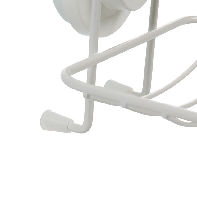 Porte savon blanc &agrave; ventouse blanc