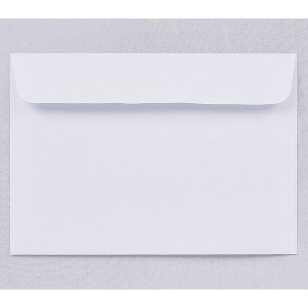 Lot de 50 enveloppes blanches avec bande auto-adh&eacute;sive 11,4x16,2cm