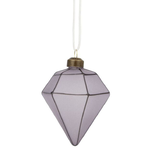 Boule de No&euml;l en verre d&eacute;co &Oslash;8 cm