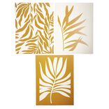 Affiche papier beige et orange 30x40cm