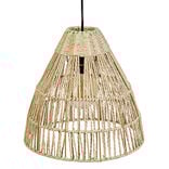 Suspension avec abat jour en cordage imitation jute naturel