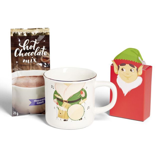 Mug No&euml;l gourmand &Oslash;11xH16cm - 3 mod&egrave;les