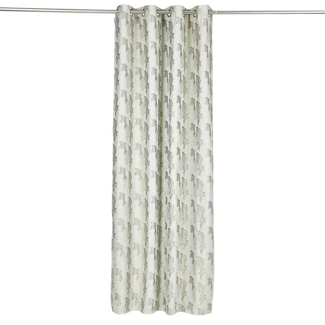 Rideau polyester 140x240cm jacquard feuilles