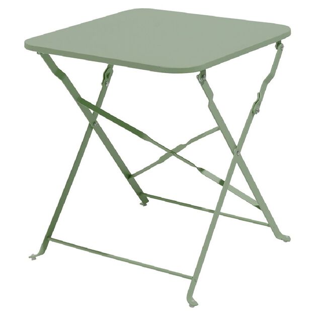 Table basse de jardin pliante Boston m&eacute;tal vert