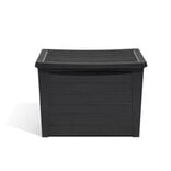 Coffre de rangement plastique noir 160L - 72,5x54xH51cm