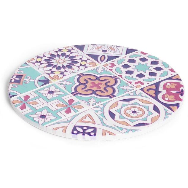 Dessous de plat rond &Oslash;19,5cm c&eacute;ramique