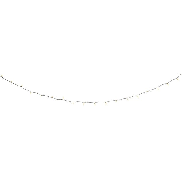 Guirlande lumineuse &agrave; piles 20LED blanc chaud 2,2m
