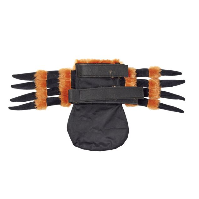 D&eacute;guisement chien Halloween araign&eacute;e orange et noir S/M