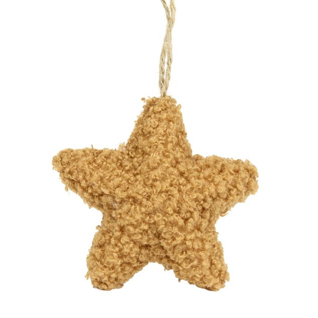 &Eacute;toile de No&euml;l bouclette &agrave; suspendre &Oslash;8cm (2 mod&egrave;les)