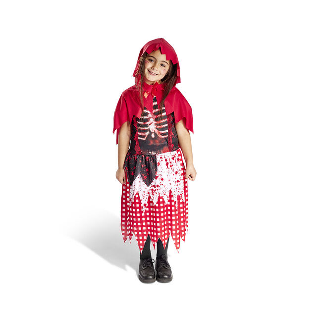 D&eacute;guisement enfant Halloween chaperon rouge gothique 11/14 ans