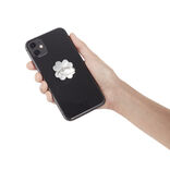 Anneau support téléphone adhésif rotatif forme fleur rose ou blanc