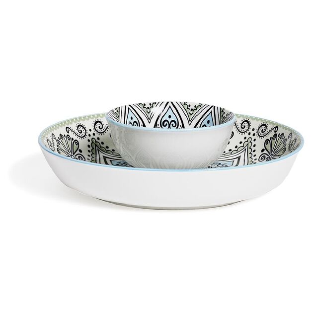 Bol d&eacute;cor oriental porcelaine &Oslash;11,5xH6cm