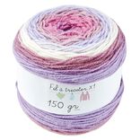 Pelote de laine acrylique ton rose 150g