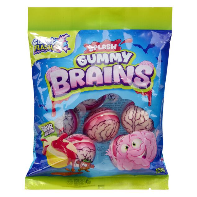 Bonbon Splash X6 108g Halloween Gummy Brains
