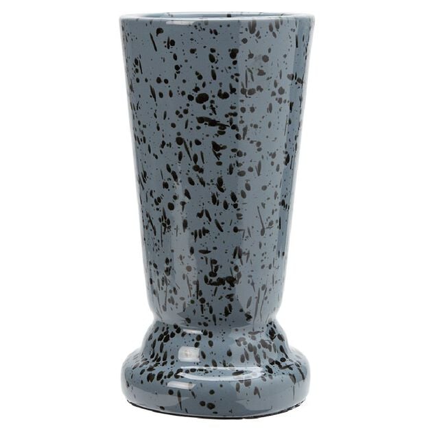 Vase fun&eacute;raire c&eacute;ramique gris H29 cm