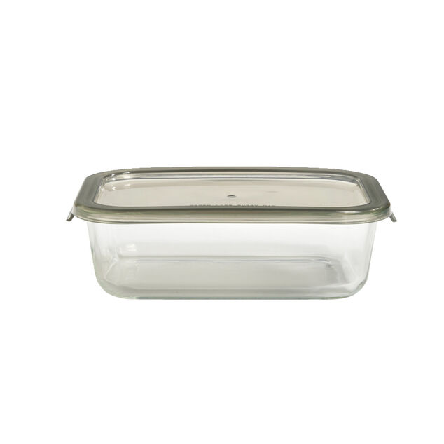 Bo&icirc;te alimentaire en verre avec couvercle &eacute;tanche &agrave; clips 1L