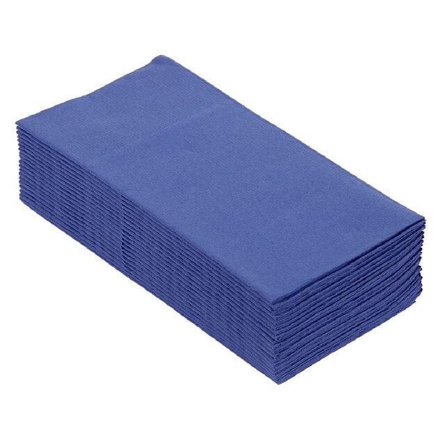 Serviette range couverts 40cm bleu nuit x20