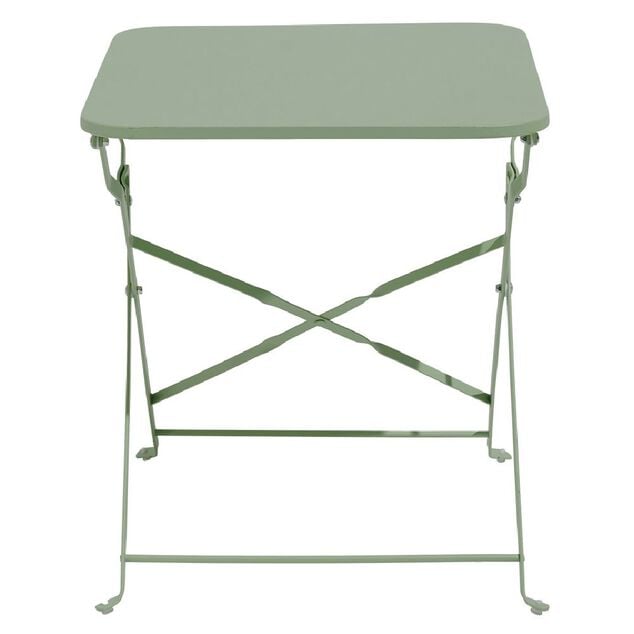 Table basse de jardin pliante Boston m&eacute;tal vert