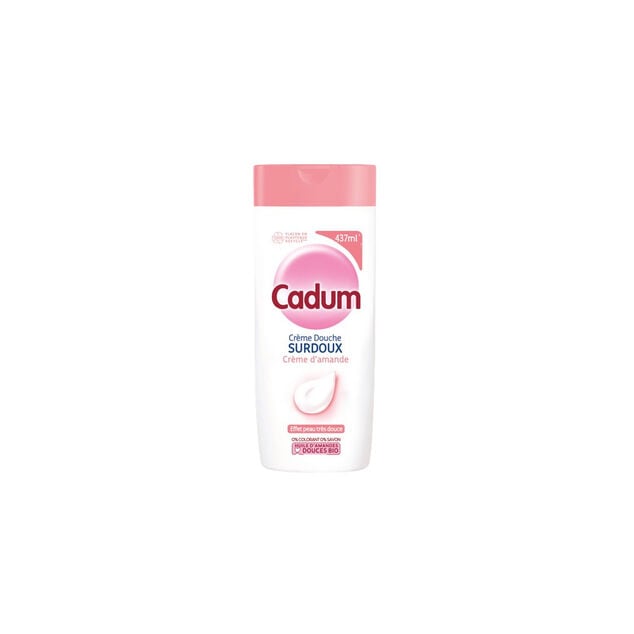 Gel douche surgras Cadum cr&egrave;me d'amande 437ml