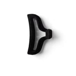 Pince &agrave; cheveux contours aspect velours noir 10cm