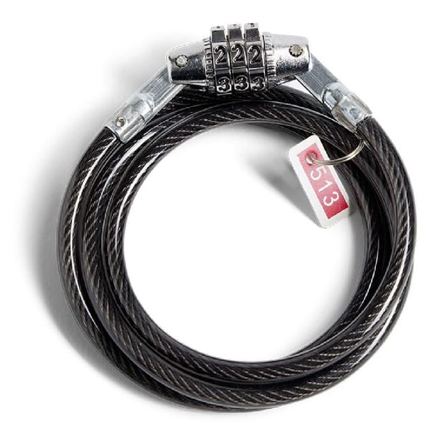 Antivol c&acirc;ble 100cm code &agrave; 3 chiffres