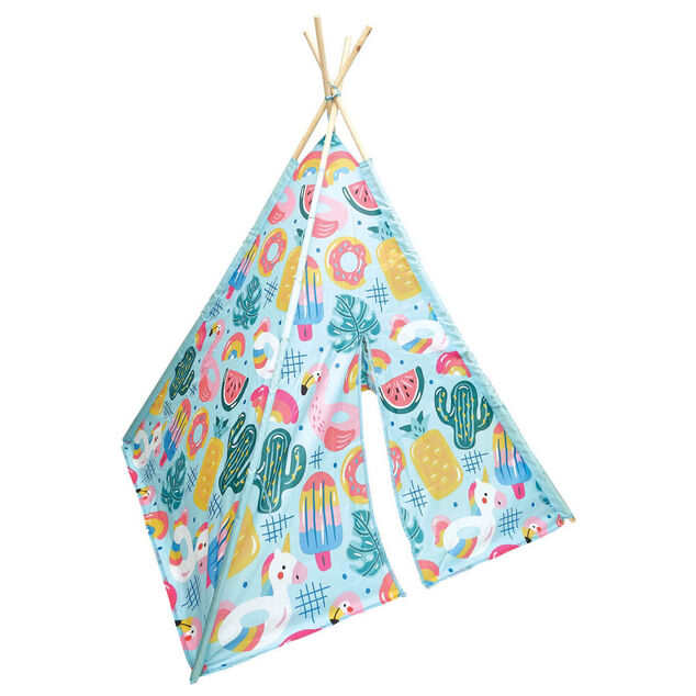 Tipi d&rsquo;ext&eacute;rieur motif tropical summer
