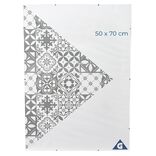 Cadre sous verre contour argent&eacute; 50 x 70 cm