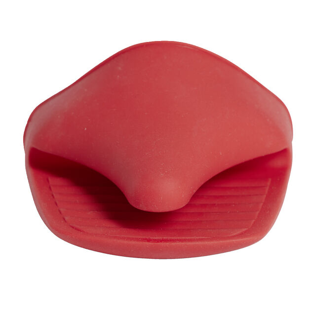 Gant de cuisine en silicone rouge