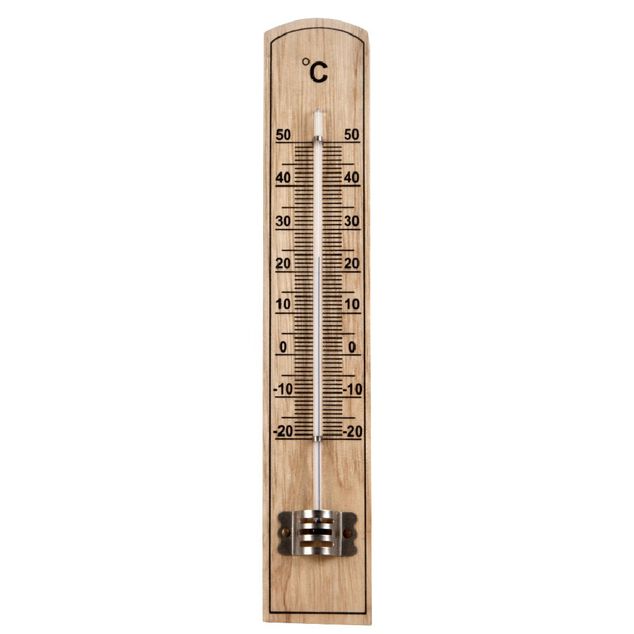 Thermom&egrave;tre en bois L20cm