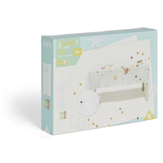 Nappe No&euml;l &agrave; colorier