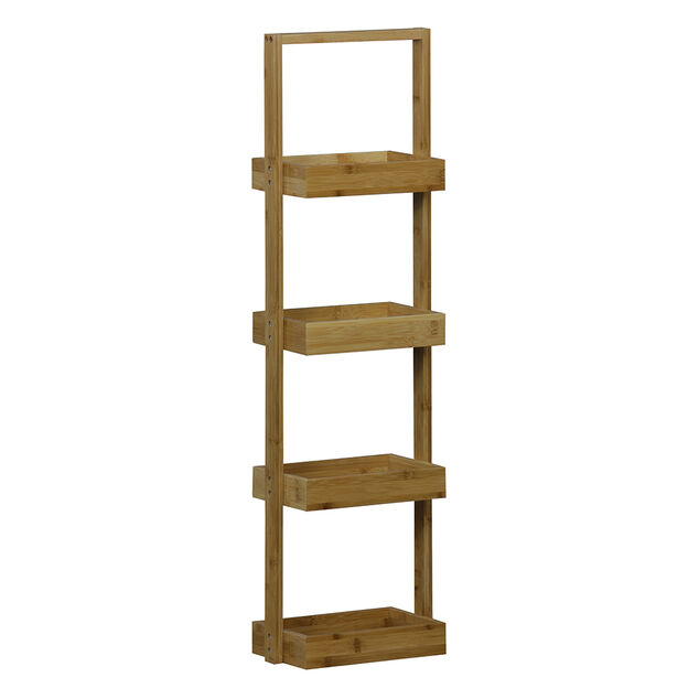 &Eacute;tag&egrave;re de rangement bambou 4 niveaux