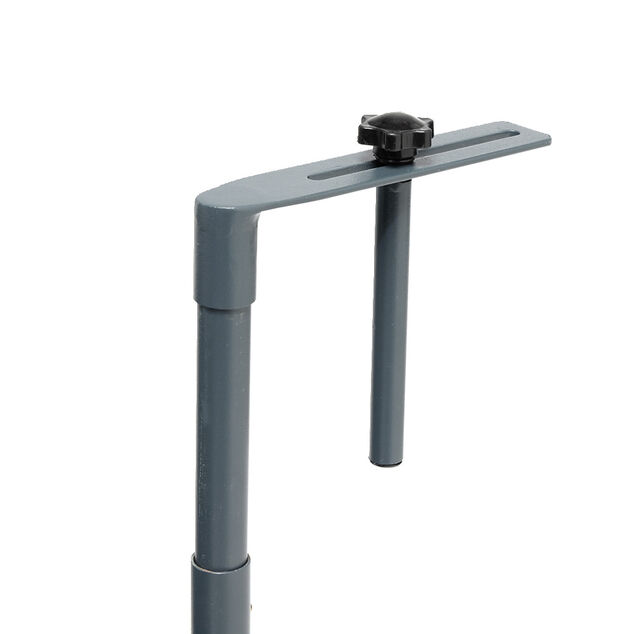 Table d'appoint pour balcon Oslow pliante acier gris 60x40xH68cm