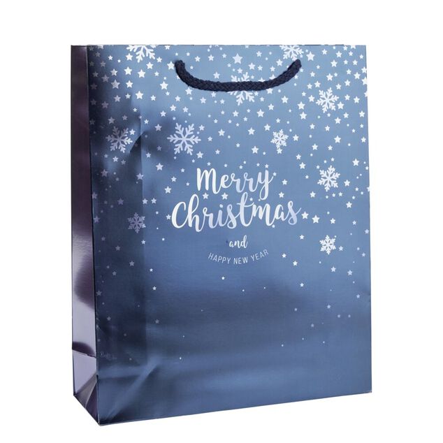 Sac cadeau Noël boréal 26x9xH32cm (2 modèles)