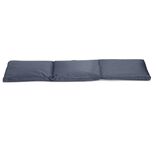 Coussin bain de soleil gris anthracite &agrave; nouette 55xL185cm