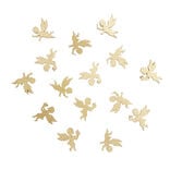 Décoration de table en bois forme ange doré 15 pièces