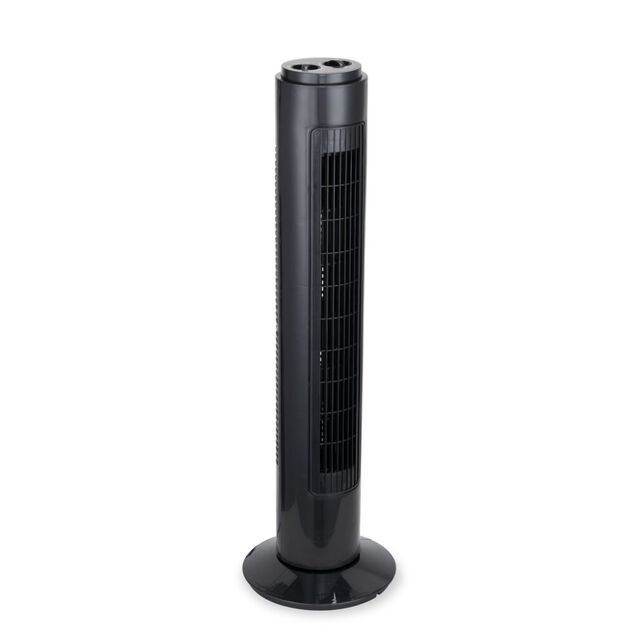 Ventilateur tour oscillant 45W plastique &Oslash;22xH74,5cm (2 mod&egrave;les)