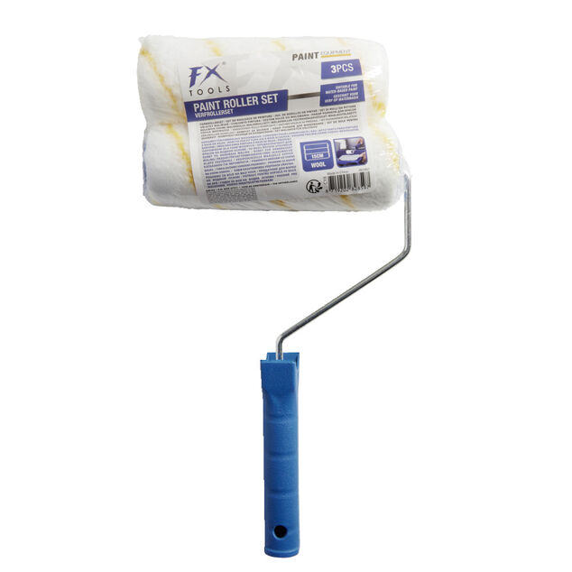 Support rouleau de peinture avec 2 recharges 180mm