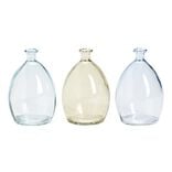 Soliflore Dame Jeanne x3 en verre &Oslash;8xH12cm