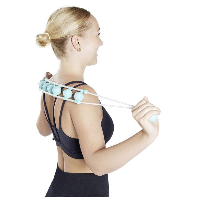 Corde de massage récupération sportive plastique bleu