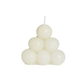 Bougie ronde à bulles Ø7,8xH6,8cm