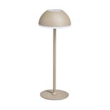 Lampe &agrave; poser sans fil tactile et rechargeable USB 3 nuances H37cm Beige