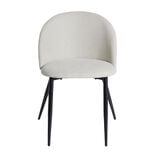 Chaise Gaëlle noir et gris L51xP55xH75cm