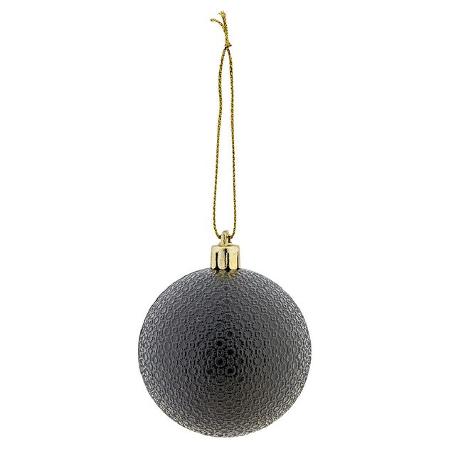 Boule de Noël à motif relief brillant