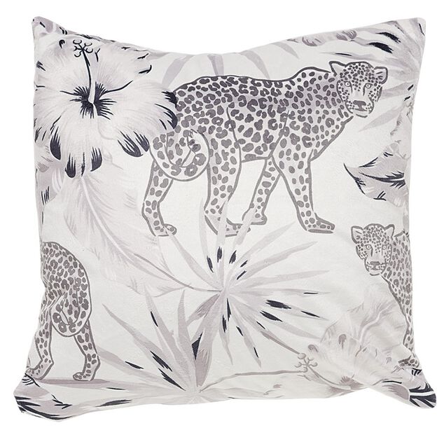 Housse de coussin carr&eacute; design animaux x2