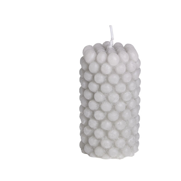 Bougie cylindrique design bulle Ø5xH9cm