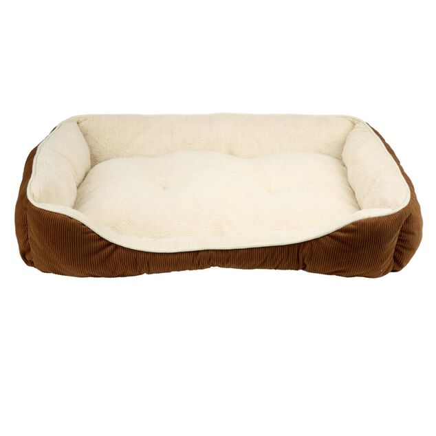 Couchage animal taille L coton flanelle beige et marron 70x90cm (2 mod&egrave;les)