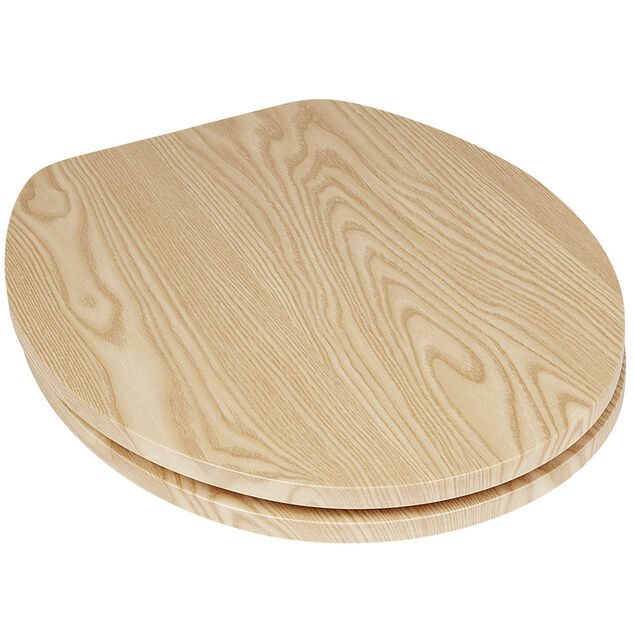 Abattant WC motif bois