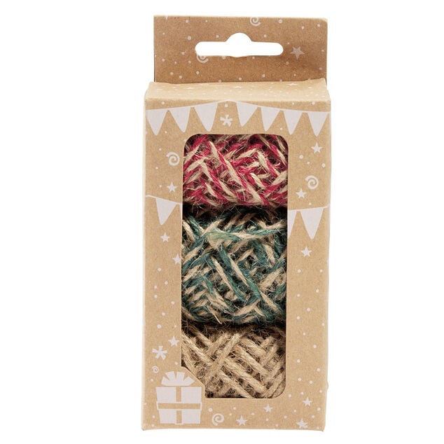 Rouleau corde jute emballage cadeau 10m x3