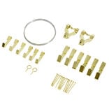 Attache crochet et vis doré 39 pièces pour cadre et tableau