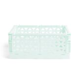 Caisse pliable vert pastel 9,1L- 33x23xH14cm